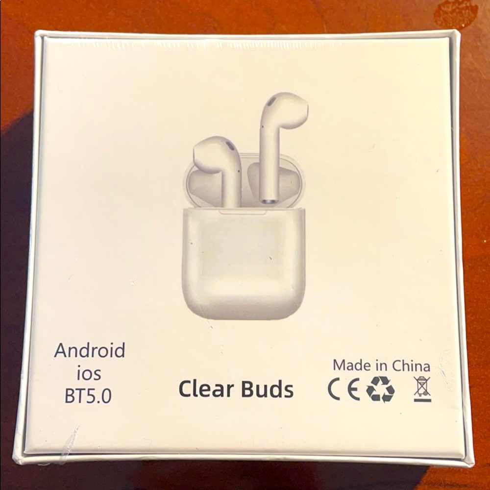 Clear buds AirPods with silicon case